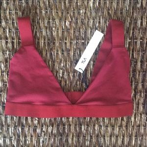 TLA Morgan steward bralette (maroon)